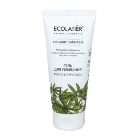 Washing gel Ecolatier Organic Cannabis "Tonus & Elasticity", 100 ml