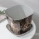 Pot with the pallet "Marble", 2.5 l, the color is light gray