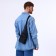 Male bag-bag from textiles, black color