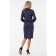 Female dress, size 42, blue, white color