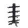 Glasses for glasses four places, 16 × 14.5 × 25.5, black color