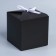 Gift folding box, packaging, “black”, 12 x 12 x 12 cm