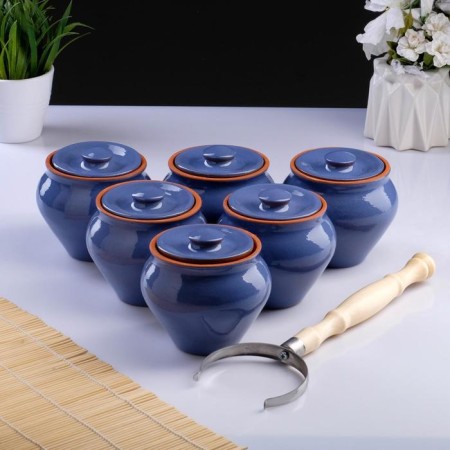 Set "Vyatka Ceramics No. 6" 0.5x6 + Grasp, mix-6