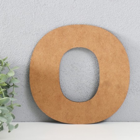 The panel of the letter "o" 20x20 cm, black-2