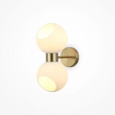 Бра Freya FR5394WL-02BS Bony, 230х150х330 мм, E27, 2х60Вт, цвет латунь