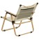 Folding chair, 53 x 47 x 63 cm, up to 120 kg, beige color