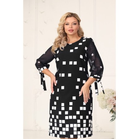 Female dress, size 50, black color-11