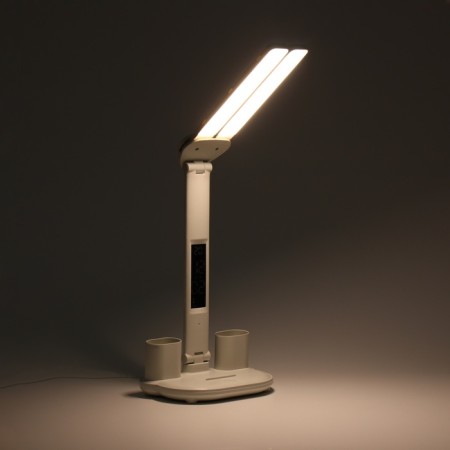 Clock - electronic lamp: calendar, thermometer, organizer, 7 watts, 40 LED, 3 modes, USB-6