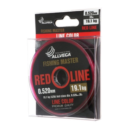 Monophile Fine Allvega Fishing Master, diameter 0.520 mm, test 19.1 kg, 30 m, ruby-1