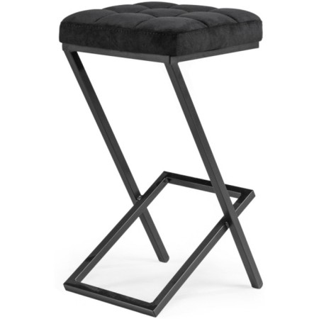 Harmain amauri metal/velor, black/black 35x36x64 cm-3