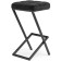 Harmain amauri metal/velor, black/black 35x36x64 cm