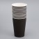 Black glass glass 400 ml, diameter 90 mm