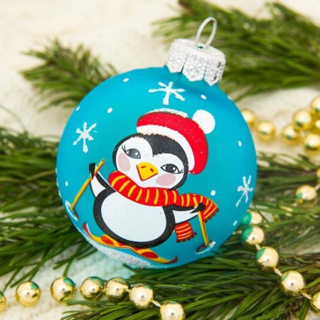 The ball "New Year" d-6 cm, mix-15