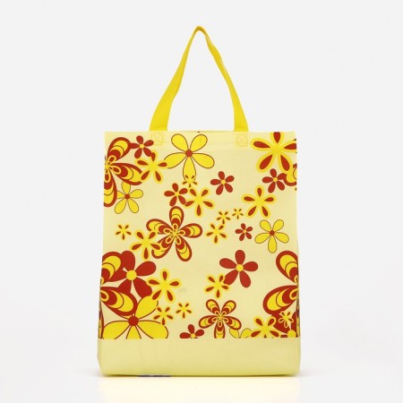 Household bag without fastening, yellow color-1