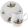 A cup with a saucer Bernadotte "Hunting Stories", 310 ml, color mix