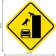 Decorative sign (poster) "Caution" 32x32 cm, plastic