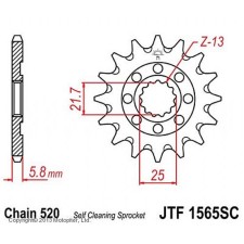 Leading star JT SPROCKETS JTF1565-13SC, chain 520, 13 teeth