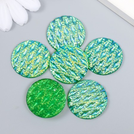 Decor for creativity plastic "Rain" holography Tight set 6 pcs 2.5x2.5 cm-2