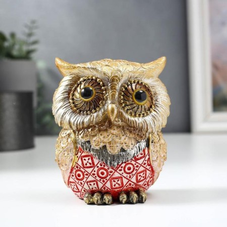 Polystone souvenir "Filin with geometric drawings" mix 10.5x9x6.5 cm-1