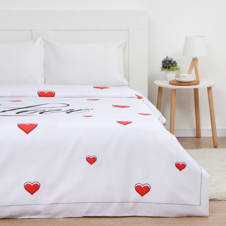 Sundyeler Ethel "Love" 175x215 cm, satin 128 g/m2, 100% cotton