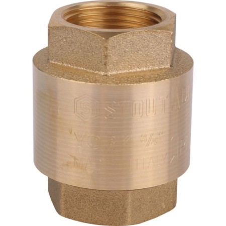 Reverse valve Stout SVC-0012-000020, 3/4 ", spring, coupling, with a plastic saddle