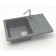 Kitchen is a kitchen from Zett Lab stone. 16/q8, 740x490x210 mm, matte, mortise, dark gray
