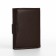 Male purse on a magnet, department for bills, for maps, for coins, brown color