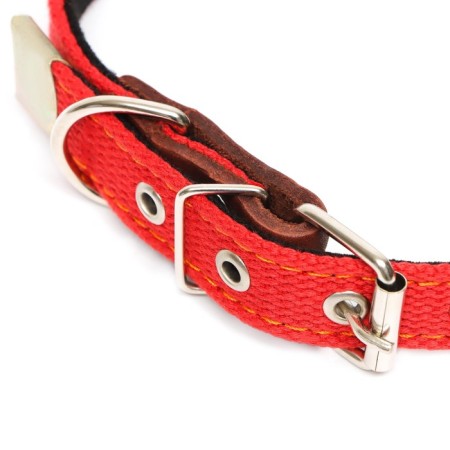 Frontial collar with lining, 57 x 2.5 cm, Osh 35-45 cm, red-2