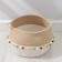 Basket for storage wicker with handmade handles of the Vori Dolyan, 39 × 29 × 23 cm, white color