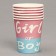 Paper glasses "Gender Pati", in a set of 6 pcs.