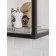 Hinged shelf 800, 800x250x360, black muar/Metropolitan Gray
