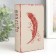 Safe-book wood to the leatherette "feather" 17x11x5 cm
