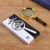 Classic magnifier in gold frame 4x, d = 7cm, master K.