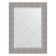 Mirror with engraving in the baguette frame, silver coinage 90 mm, 66x89 cm