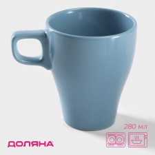 Mug ceramic shares Coffee Break, 280 ml, blue color