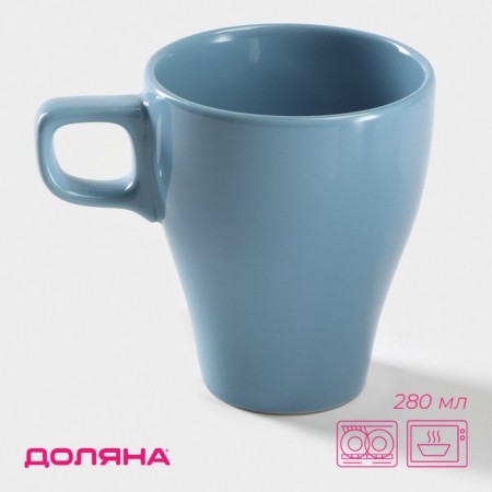 Mug ceramic shares Coffee Break, 280 ml, blue color