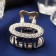 Hair crab "Golda" oval, 2.5 cm, silver