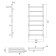 Domoterm water heated towel rail "Orpheus" P7, 400x800 mm, with a shelf, bronze