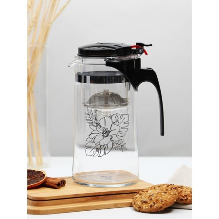 Teapot after a glass of Glass Dear Flowers, 900 ml