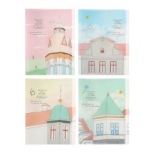 A4 folder, with 30 transparent files 