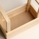 Kashpo wooden double -ruddy with handles 24.5x14x19.5 cm natural