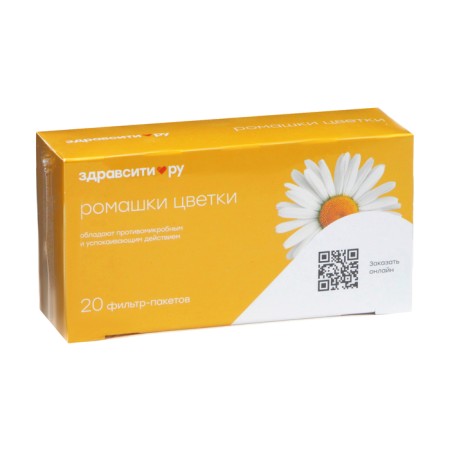 Chamomile flowers of health, 20 filter packages of 1.5 g