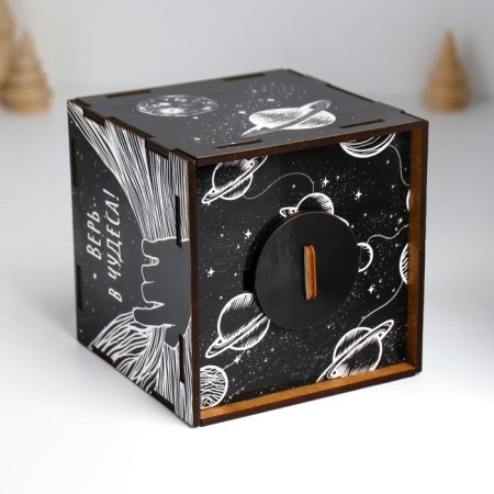 Piggy bank Cube "Miracles" 10x10x10 cm-6