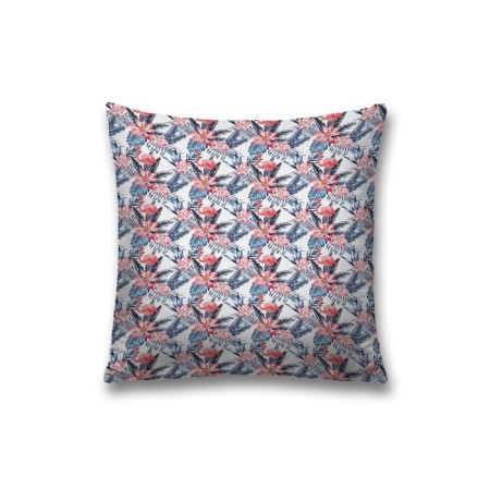 Decorative pillowcase "Flamingo in pink colors", on a zipper, size 45x45 cm