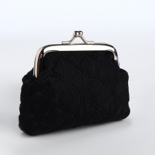Women's wallet on the farmar, black color