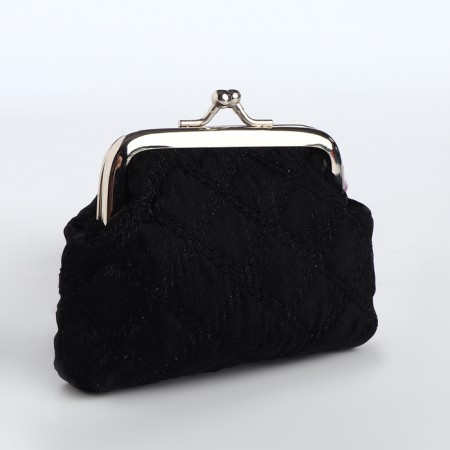 Women's wallet on the farmar, black color