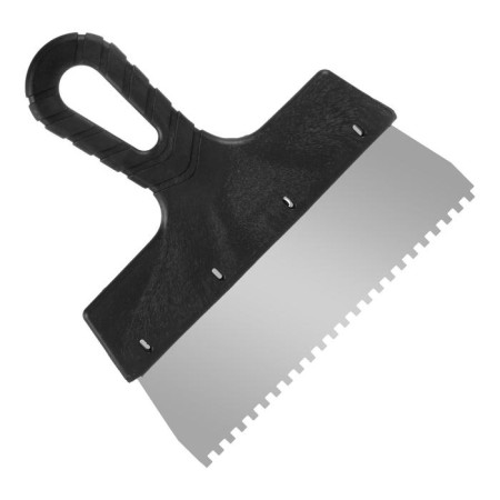 Facade spatula "remocolor" 12-6-200, stainless steel, plastic, tooth 4x4 mm, 200 mm