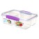 Container rectangular four -section, 1.74 liters
