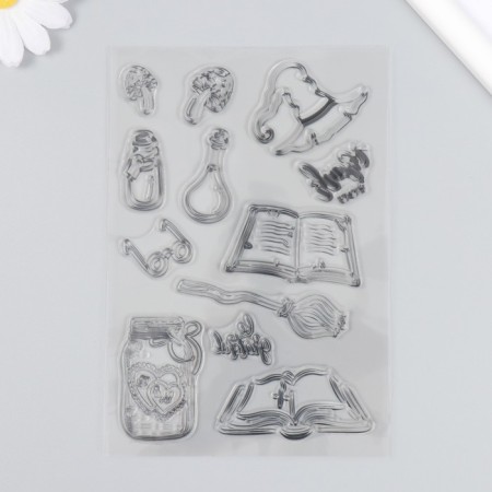 Stamp for creativity Silicon "Witchcraft" 16x11 cm-2