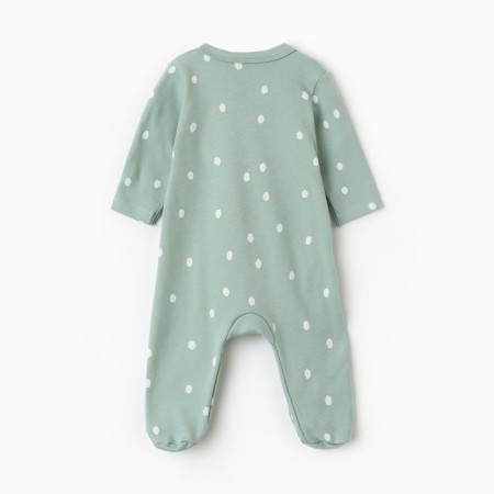 Children's overalls with closed legs "Fox", Menthol color, height 62-4